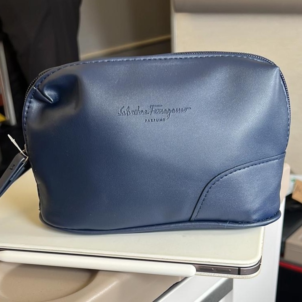 Salvatore Ferragamo locked and never used inflight travel bag